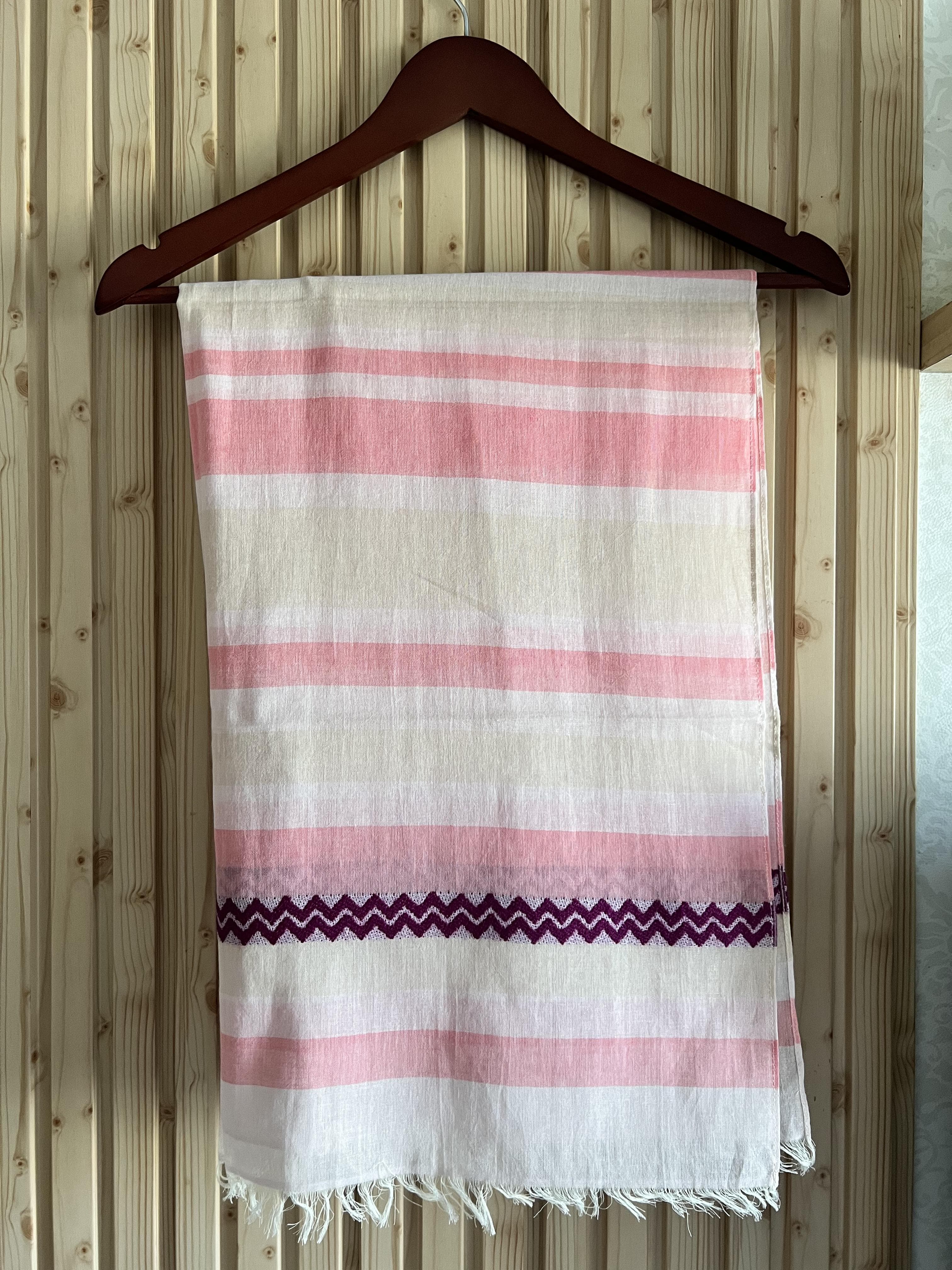 IVORY BLUSH CHEVRON